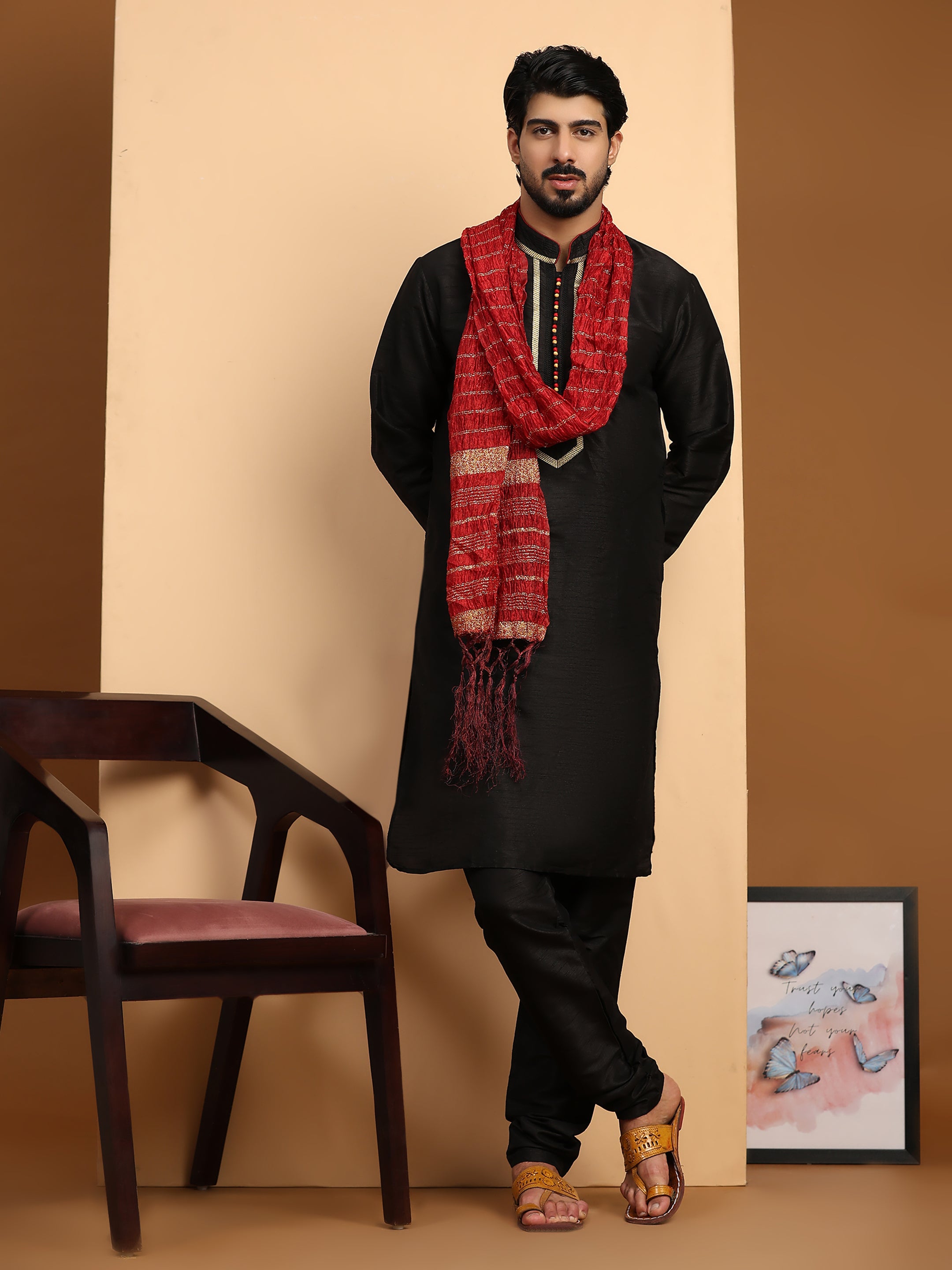 Kurta pajama with stole sale