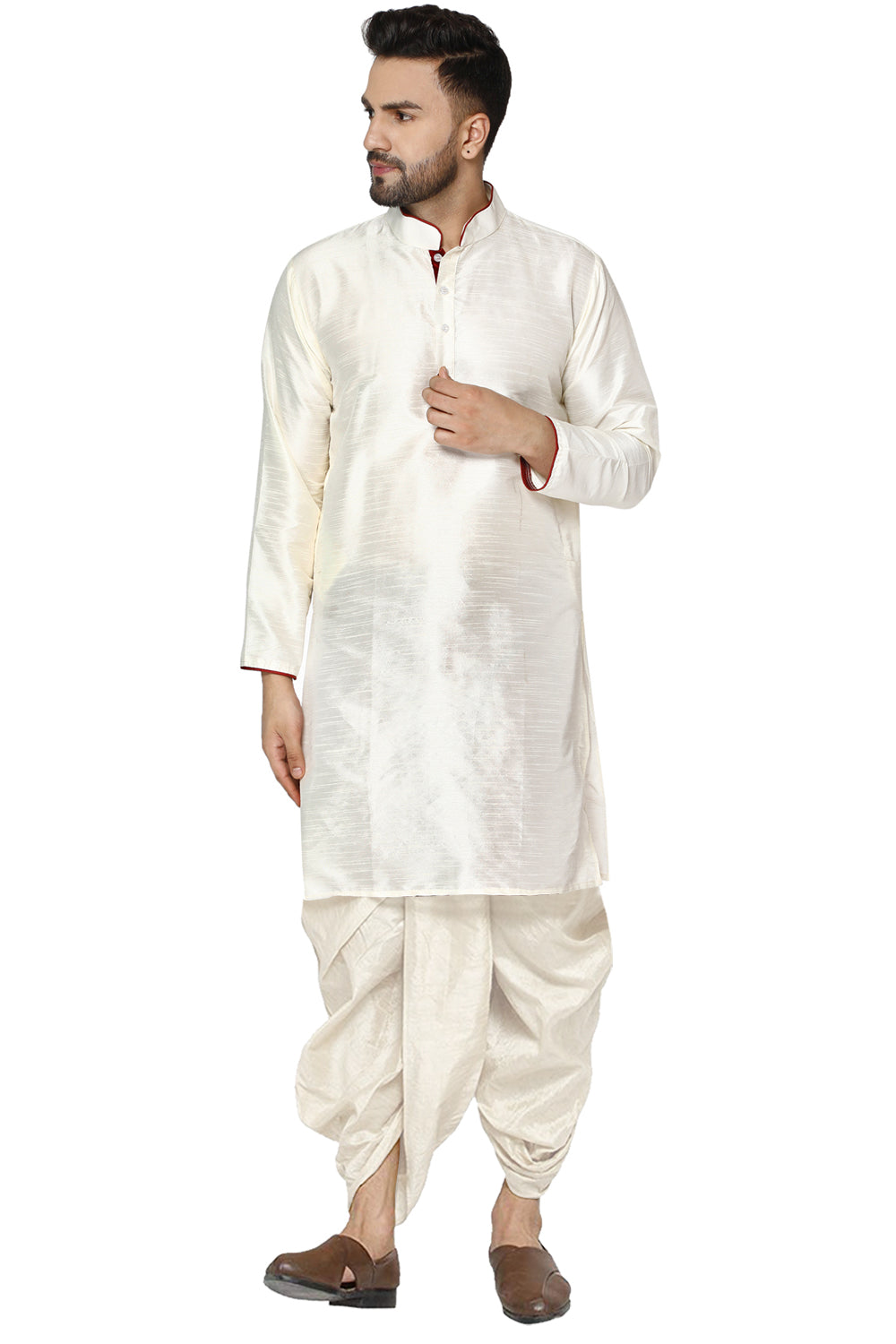 Buy Men s Latest Kurta and Dhoti Pant Set Online SKAVIJ